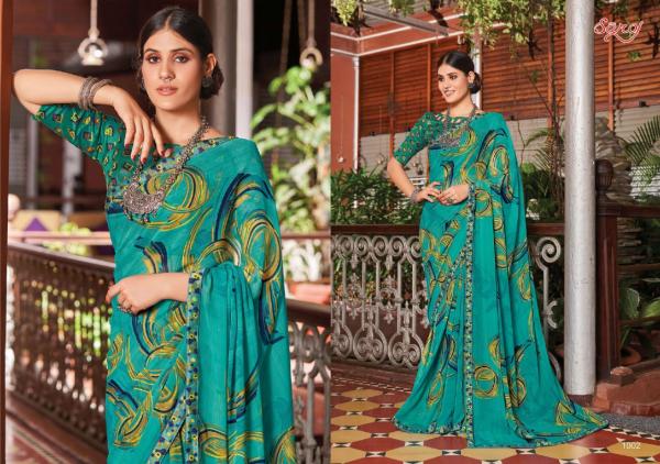 Saroj Sunlight Casual Wear Georgette Designer Print  Saree Collection